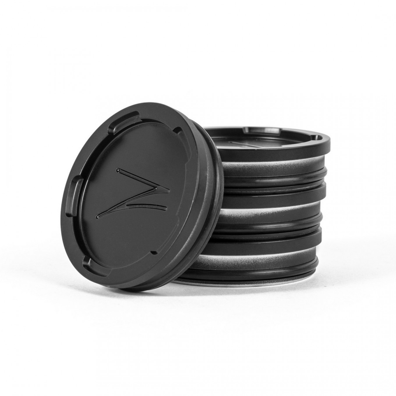 Z Centercaps | Satin Black + Gloss Black Z